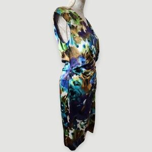 Dressbarn Collection Vivid Watercolor Summer Dress Size 8